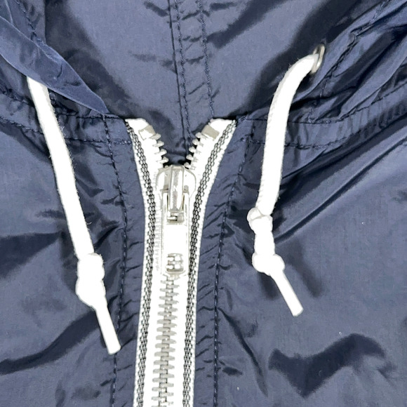 Eddie Bauer Jacket Adult EXTRA LARGE Blue Hooded Windbreaker Outdoor Softshell - Picture 5 of 9